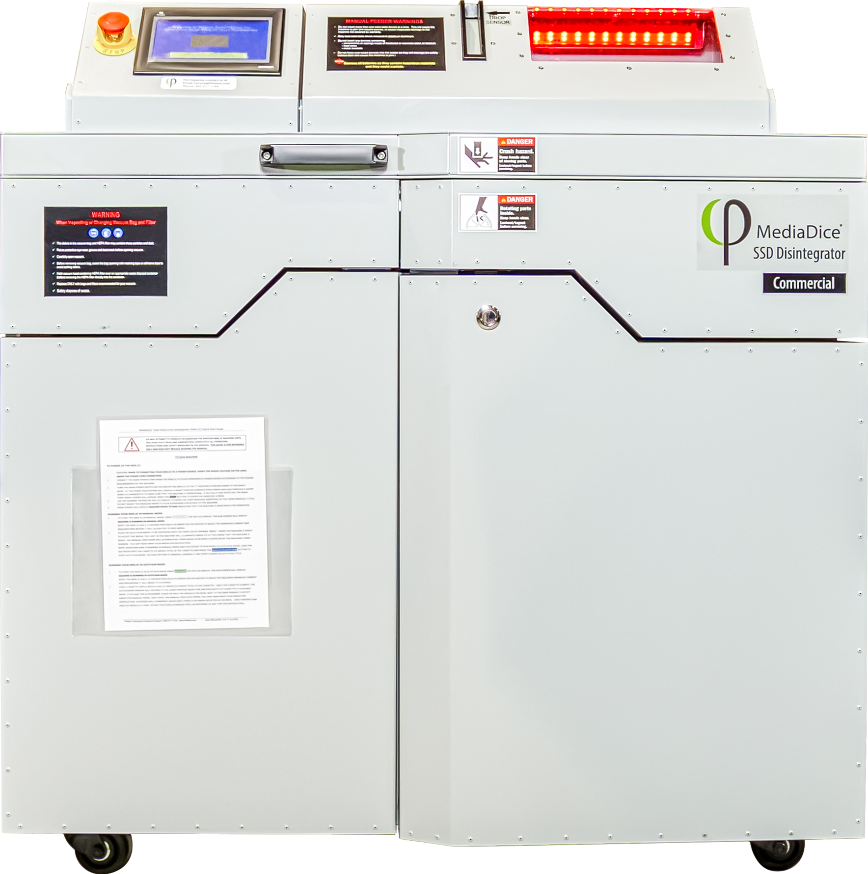 MediaDice® SSD Disintegrator-2C Machine